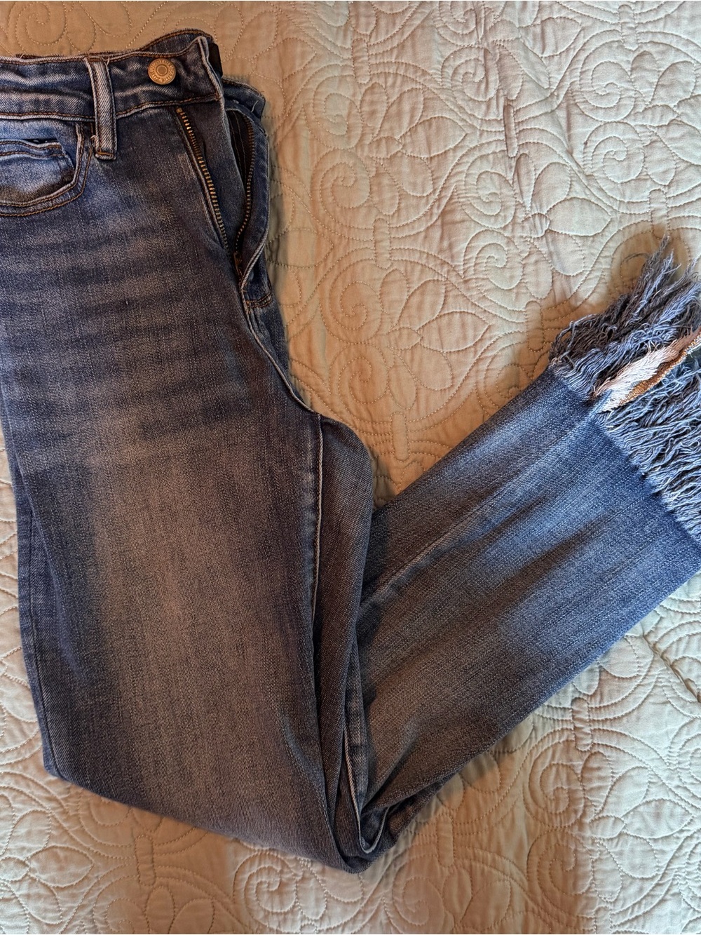 Judy Blue Medium Was Extra Long Fringe Hem Women's Jeans